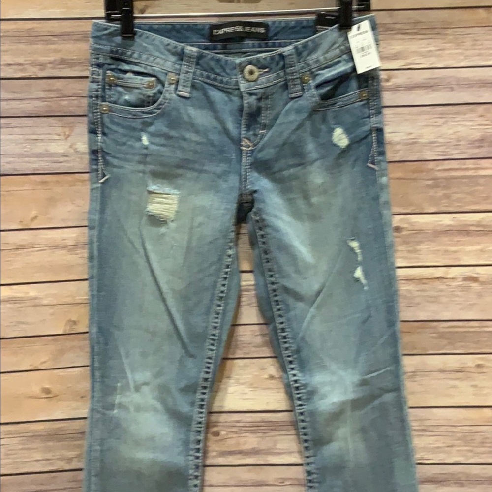 💗🌟HP🌟NWT EXPRESS BARELY BOOT JEAN - Picture 6 of 8